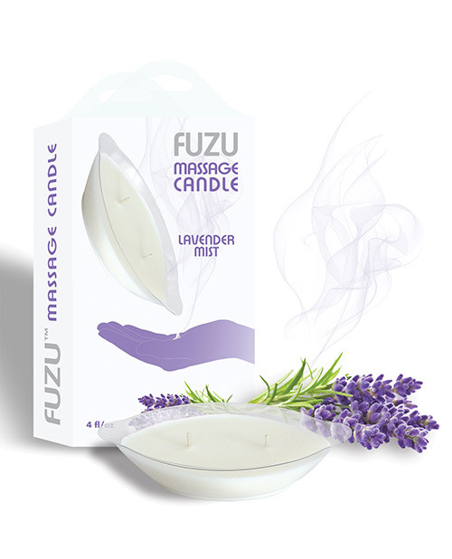 Deeva Fuzu Massage Oil Candle - 4 Oz Lavender Mist