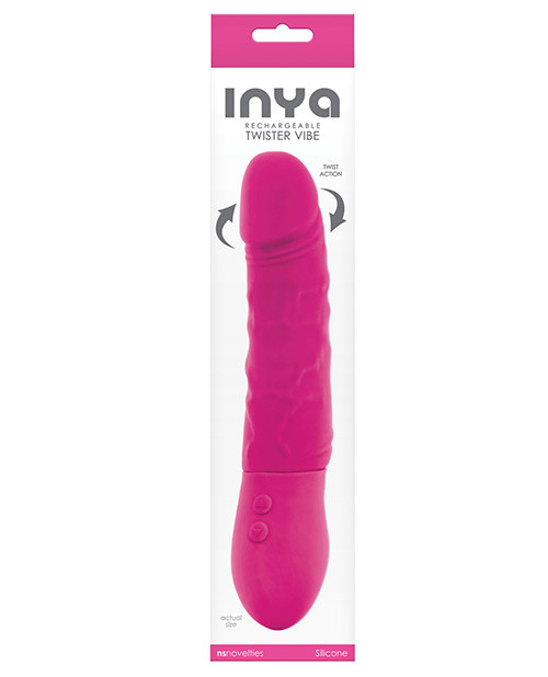 NS Novelties Inya Twister Realistic Vibrator - Pink
