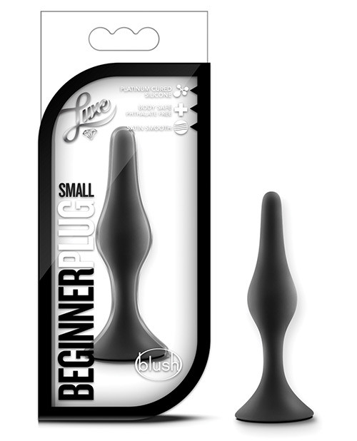 Blush Luxe Beginner Butt Plug Small - Black