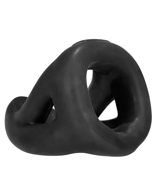 Hunky Junk Slingshot 3 Ring Teardrop Cock Sling - Tar