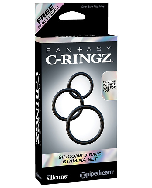 Pipedream Fantasy C - Ringz Silicone 3 - Cock Ring Stamina Set