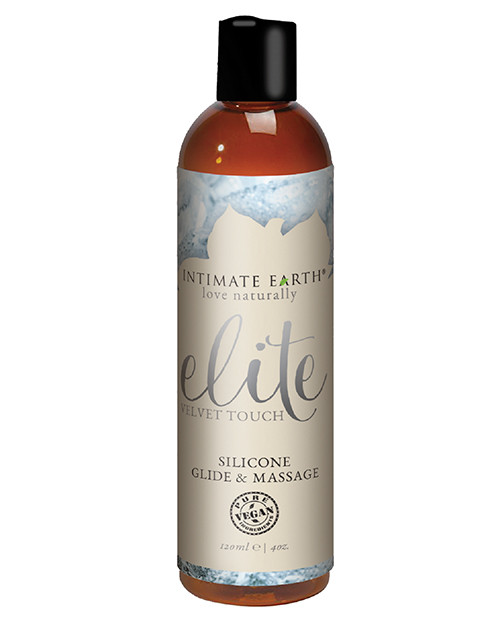 Intimate Earth Elite Velvet Touch Silicone Glide Personal Lubricant & Massage Oil - 120Ml