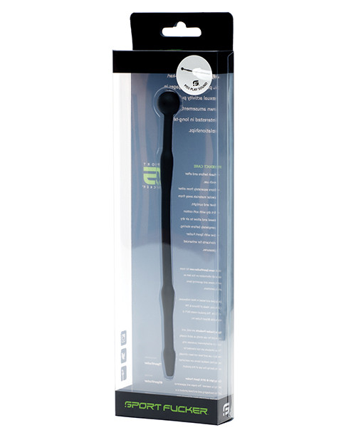 Sport F*cker Piss Play Sound Urethral Plug - Black