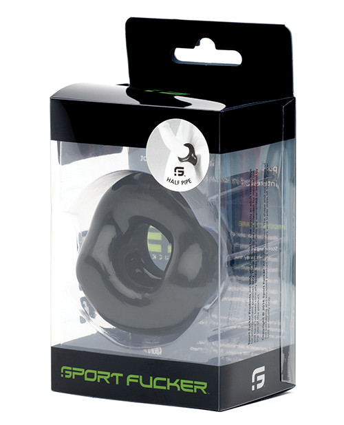 Sport F*cker Half Pipe Cock Ring - Black