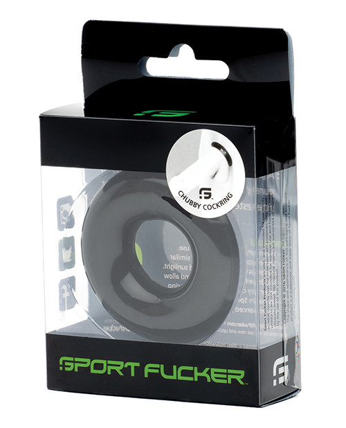 Sport F*cker Chubby Cock Ring - Black