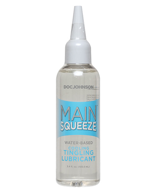 Doc Johnson Main Squeeze Cooling/Tingling Water - Based Personal Lubricant - 3.4 Oz
