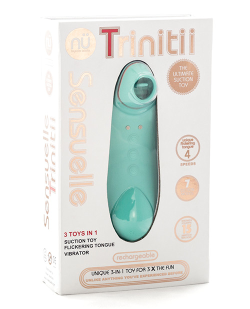 Nu Sensuelle Trinitii Tongue Vibrator - Electric Blue