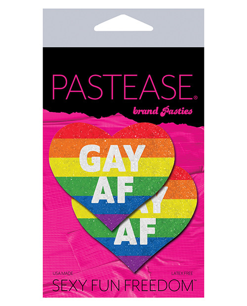 Pastease Gay Af - Rainbow O/S Pasties