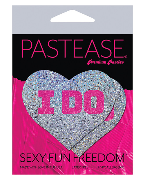 Pastease Bridal I Do - Silver O/S Pasties