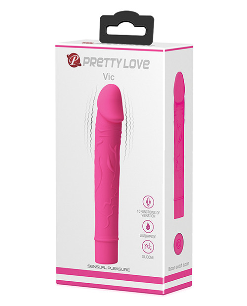 Pretty Love Vic 10 Function Pocket Vibrator - Fuchsia