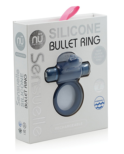 Nu Sensuelle 7 Function Cock Ring - Navy