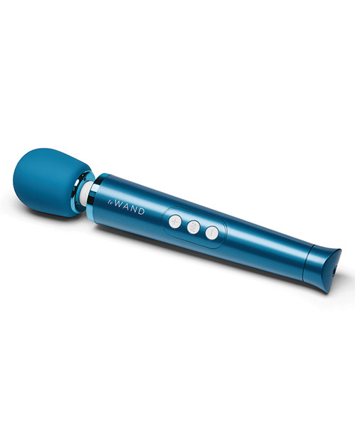 Le Wand Petite Rechargeable Wand Vibrator - Blue