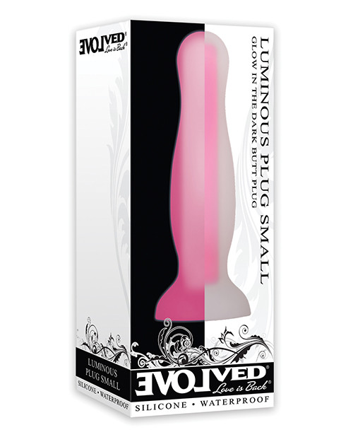 Evolved Luminous Vibrating Butt Plug Small - Pink