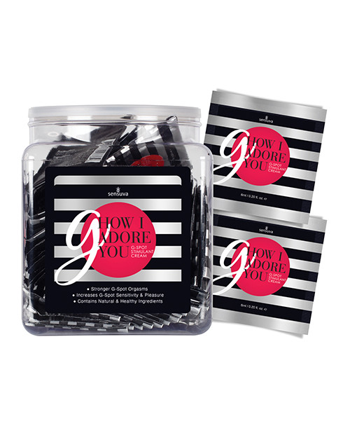 Sensuva G How I Adore You G-Spot Enhancement Cream - Tub Of 100 Single Use Packet