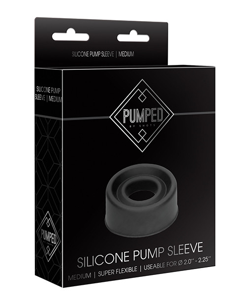 Shots Pumped Penis Pump Sleeve Medium - Black