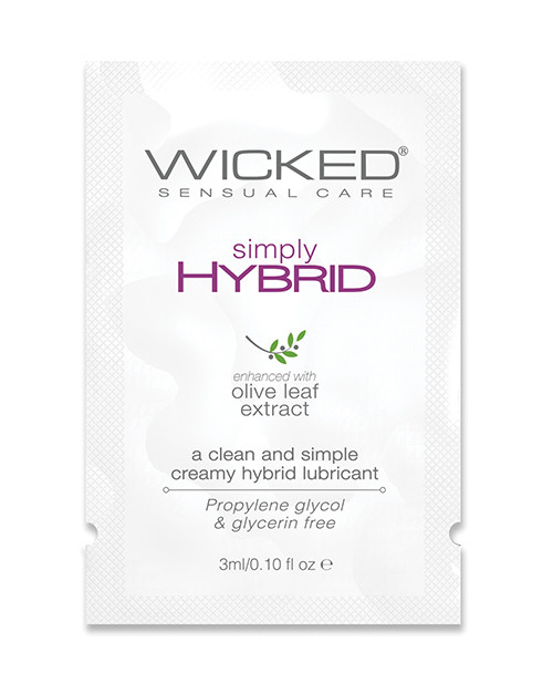 Wicked Sensual Care Collection Simply Hybrid Personal Lubricant - .1 Oz.
