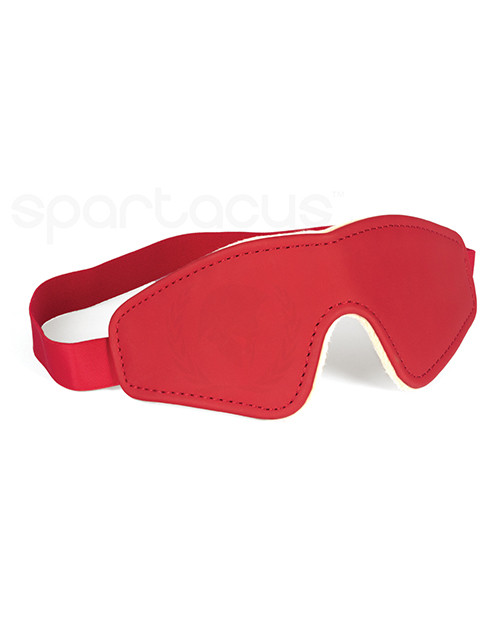 Spartacus Fetish Pu Blindfold With Plush Lining - Red