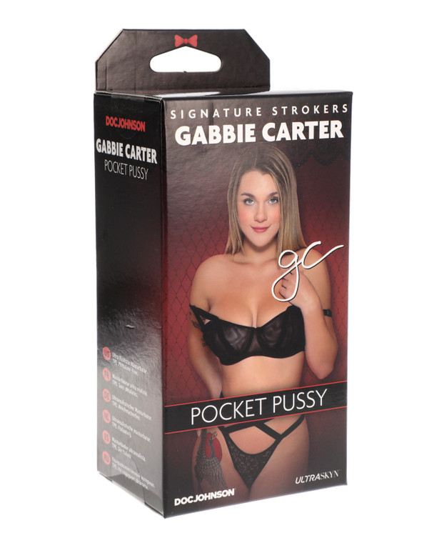 Doc Johnson Signature Strokers Ultraskyn Pocket Pussy Masturbator Stroker - Gabbie Carter