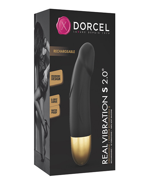 Dorcel Real Vibration S 6" Rechargeable Realistic Vibrator 2.0 - Gold