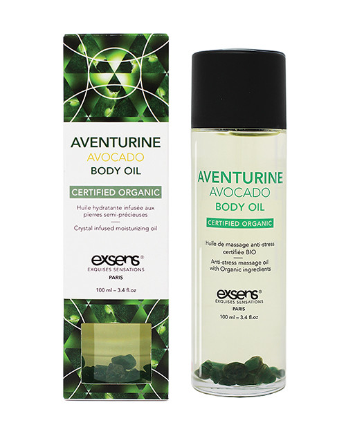 Exsens Of Paris Organic Body Oil With Stones - Adventure Avocado 100 Ml