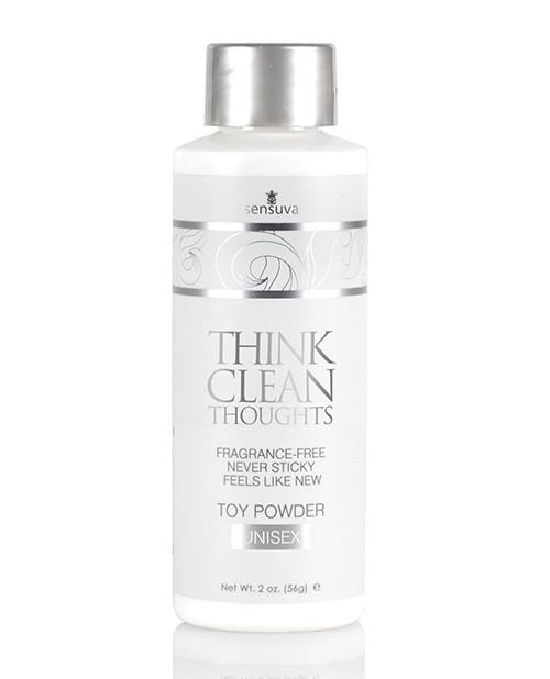 Sensuva Think Clean Thoughts Sex Toy Powder - 2 Oz Bottle - Senvl481