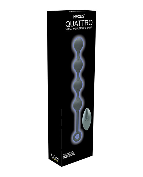 Nexus Quattro Vibrating Anal Beads - Black