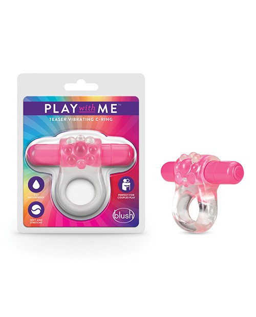 Blush Play With Me Teaser Vibrating Cock Ring - Pink