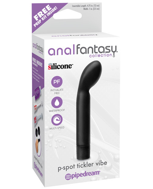 Pipedream Anal Fantasy Collection P Spot Tickler Anal Vibrator - Black
