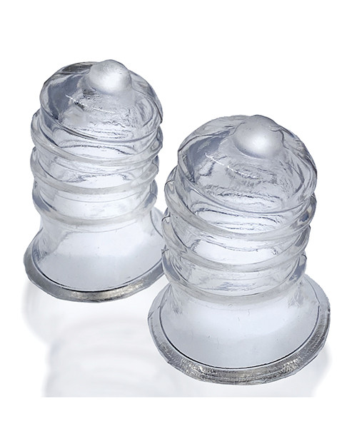 Hunky Junk Elong Fetish Nipple Suckers - Clear