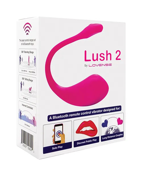 Lovense Lush 2.0 Sound Activated Camming Vibrator - Pink