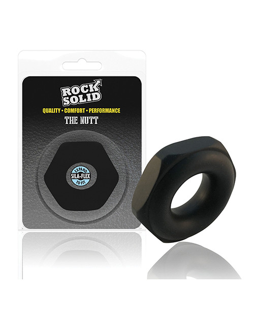 Doc Johnson Rock Solid Nut Cock Ring - Black