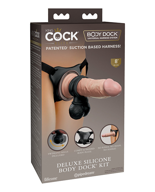Pipedream King Cock Elite Deluxe Silicone Body Dock Kit