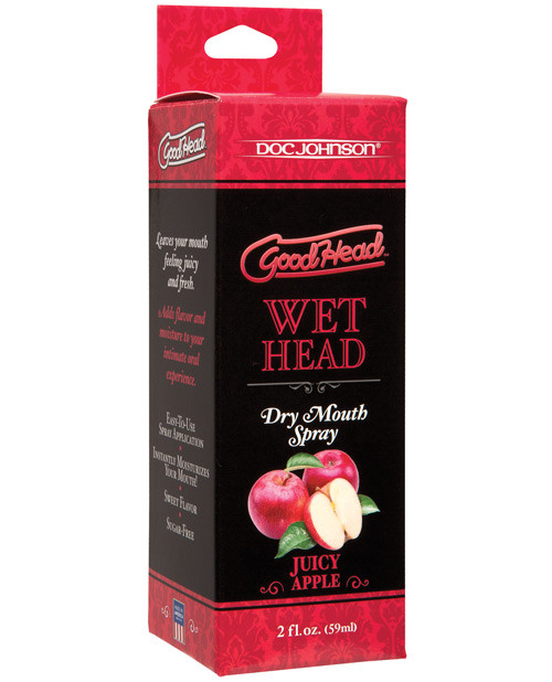 Doc Johnson Goodhead Juicy Head Dry Mouth Spray - 2 Oz Red Apple