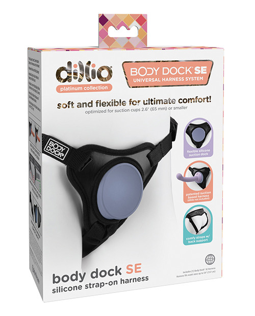 Pipedream Dillio Platinum Body Dock Se Strap On Harness - Black