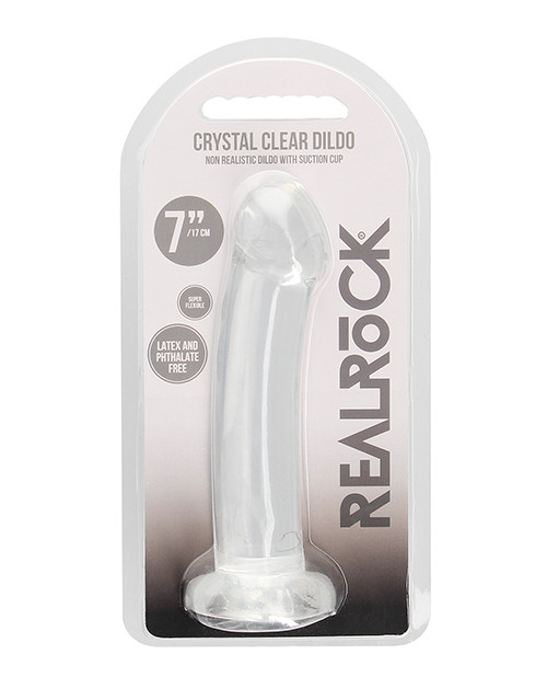Shots Realrock Crystal Clear 7" Dildo - Transparent - Shtrea111Tra