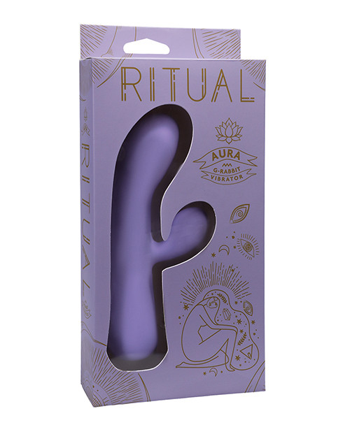 Doc Johnson Ritual Aura Rechargeable Silicone Rabbit Vibe - Lilac