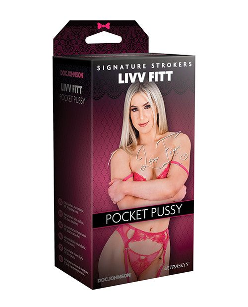 Doc Johnson Signature Strokers Ultraskyn Pocket Pussy - Livv Fitt