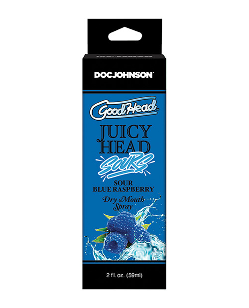 Doc Johnson Goodhead Juicy Head Dry Mouth Spray - 2 Oz Sour Blue Raspberry