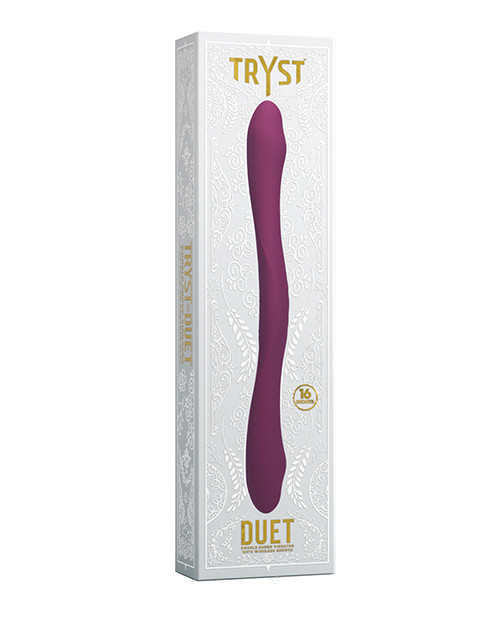 Doc Johnson Tryst Duet With Remote - Berry
