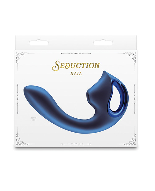 Seduction Kaia Rabbit Vibrator - Metallic Blue
