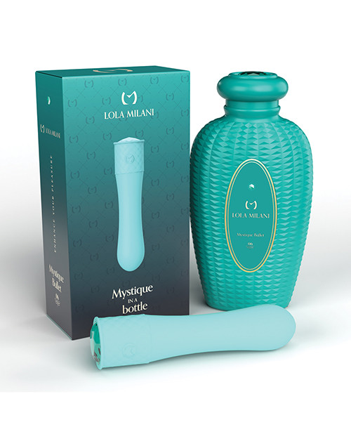 Lola Milani Mystique Bullet With Emerald Bottle - Teal