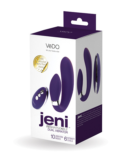 VeDO Jeni Dual Motor Vibe With Remote - Purple