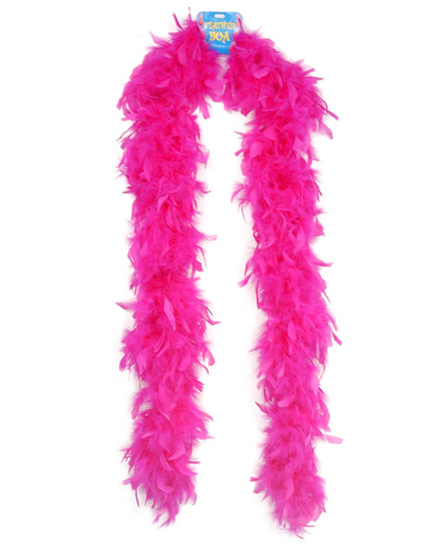 Lightweight Novelty Feather Boa - Hot Pink