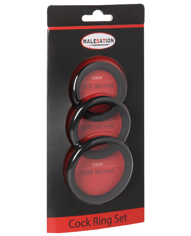 Malesation Cock Ring Set - Pack Of 3