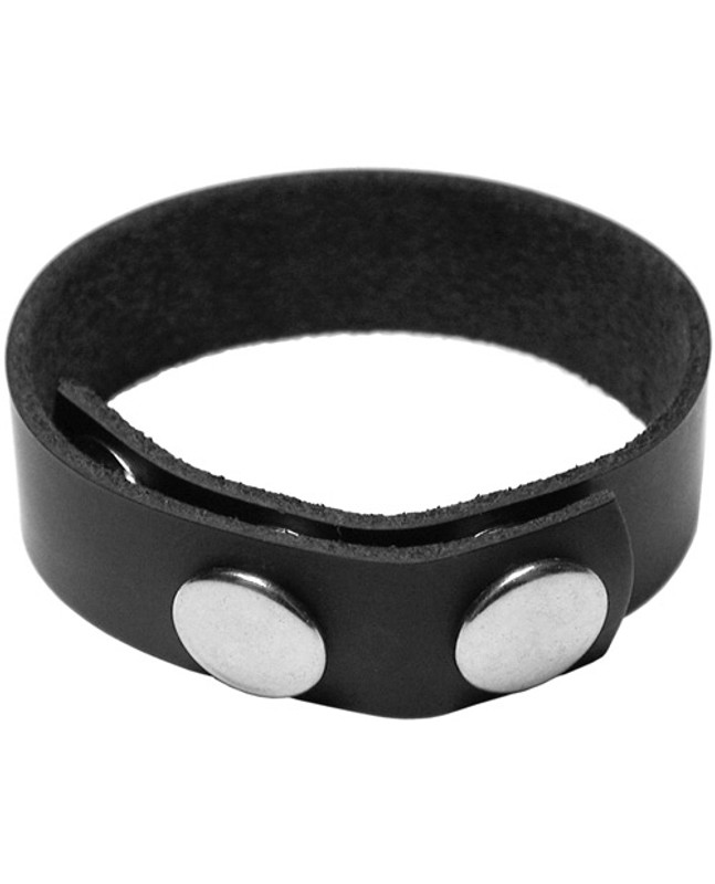 Kinklab Fetish Leather 3 Snap Cock Ring