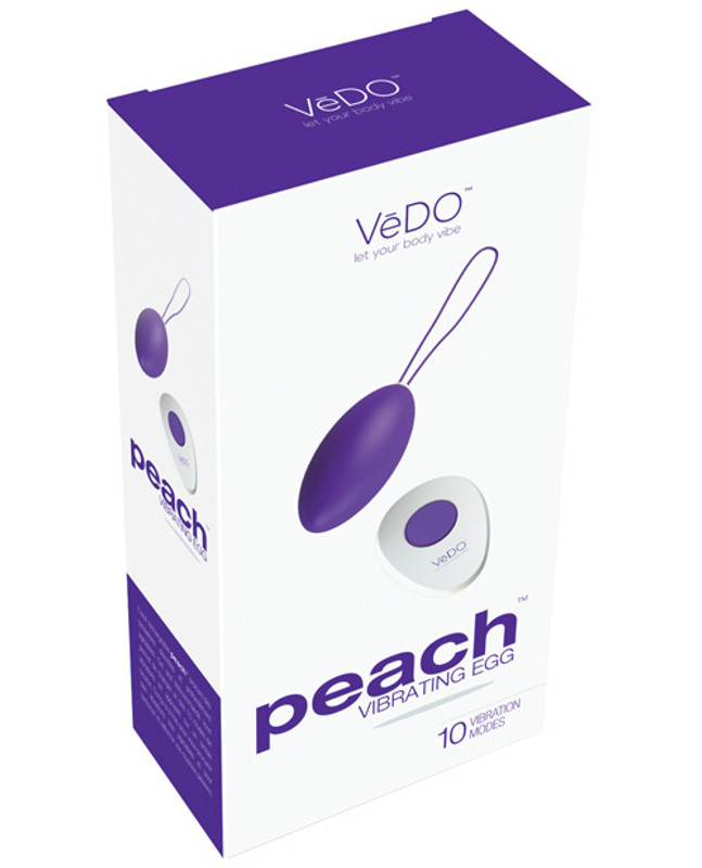 VeDO Peach Rechargeable Egg Vibrator - Into You Indigo