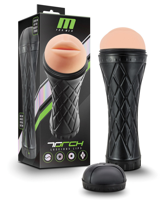 Blush M For Men The Torch Luscious Lips Masturbator Stroker - Vanilla