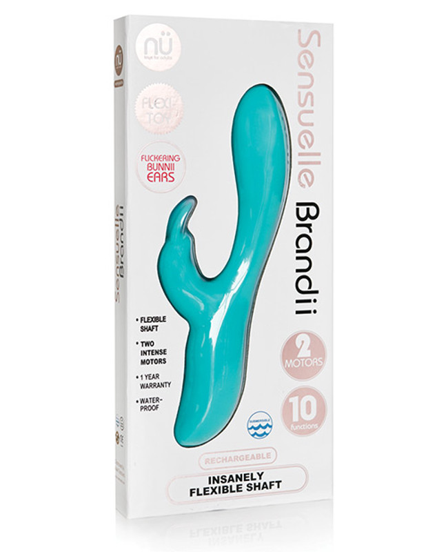 Nu Sensuelle Brandii Bendable Rabbit Vibrator - Teal