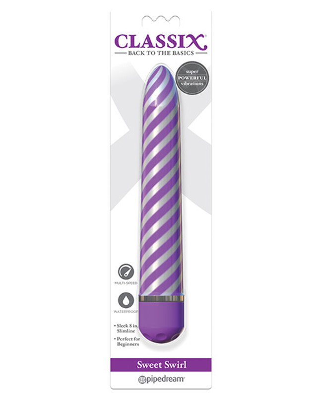 Pipedream Classix Sweet Swirl Vibrator - Purple