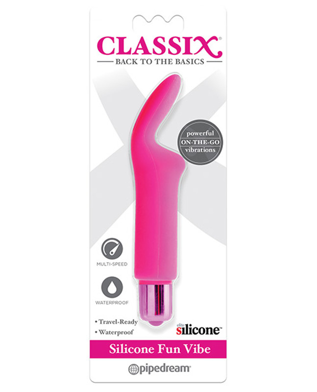 Pipedream Classix Silicone Fun Vibrator - Pink